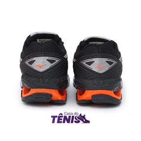 Tênis Mizuno Wave Creation 20 Cinza/Laranja