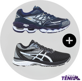 Compre 1 leve 2 Tênis Mizuno Wave 20 Pro + Asics Revelation