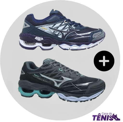 Compre 1 leve 2 Tênis Mizuno Wave Creation 20