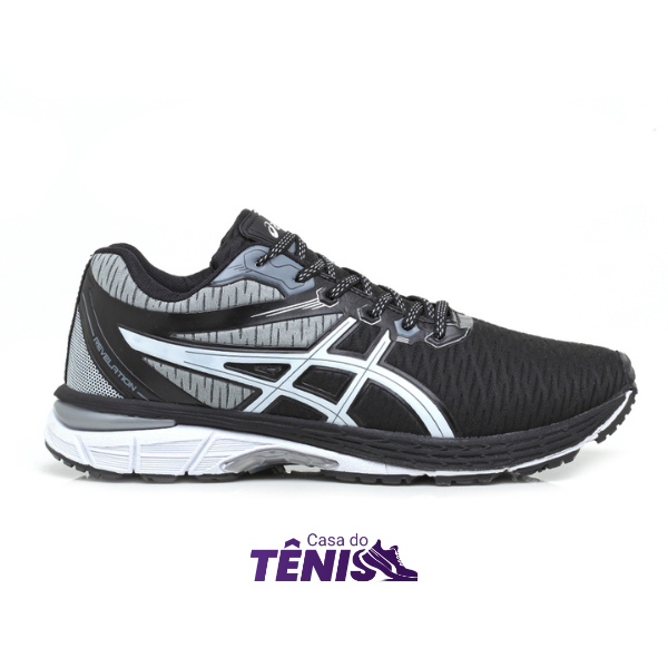 Asics Revelation preto e grafite