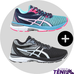 2 PARES Asics Revelation MASC e FEM COMPRE 1 LEVE 2