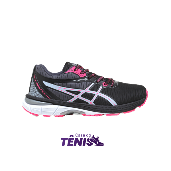 Asics Revelation Preto e Rosa