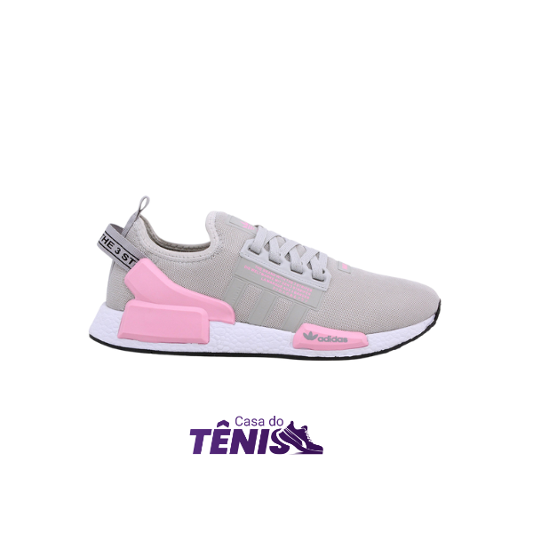 Tênis Adidas NMD R1 Cinza e Rosa